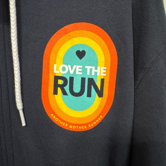 Mother Runner NWT Navy Hoodie with Rainbow Patch - Picture 2 of 6